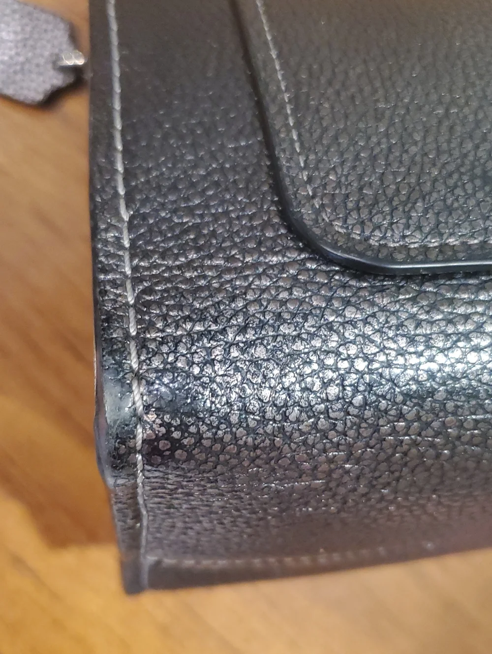 Coach Parker Shoulder Bag Metallic Graphite